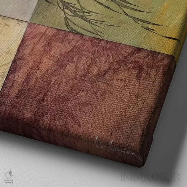 تابلو بامبو نهبخشی (نسخه دوم) اثر دان لی-لگر - نمای نزدیک بافت بوم