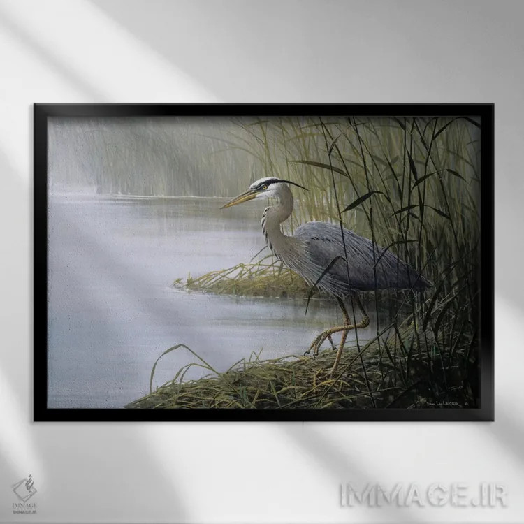 تابلو تماشا و انتظار اثر دان لی-لگر - نمای قابدار مشکی