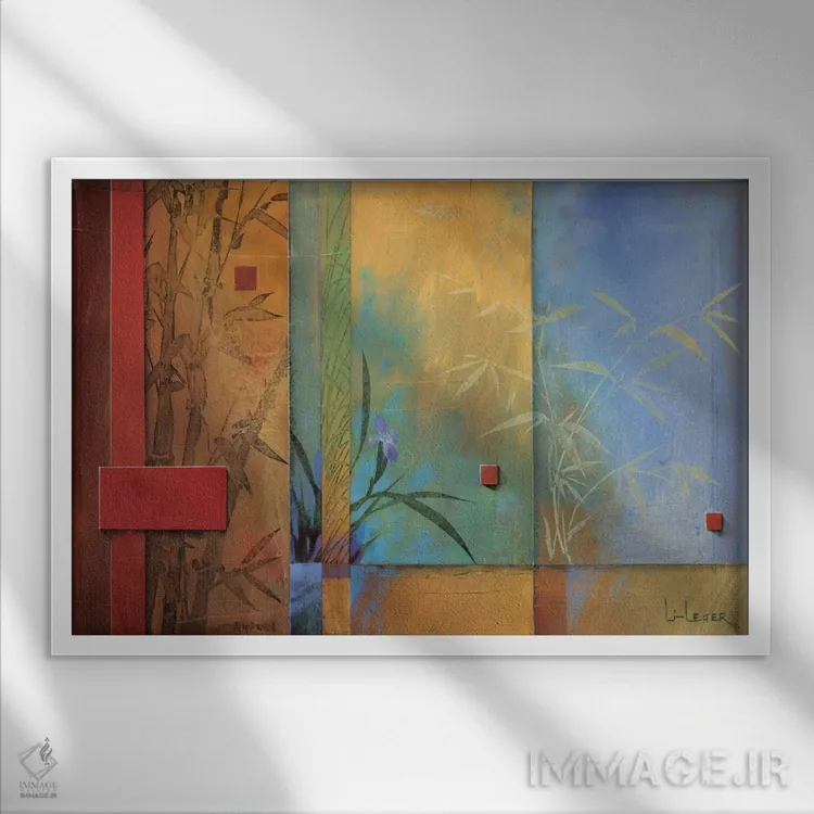 تابلو رؤیاهای اسپا اثر دان لی-لگر - نمای قابدار سفید