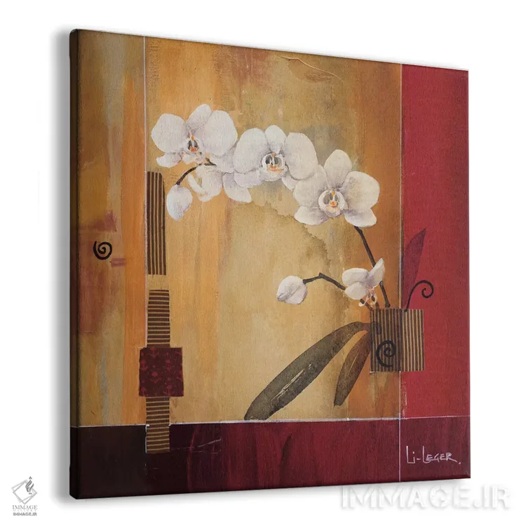 تابلو خطوط ارکیده شماره ۲ اثر دان لی-لگر - نمای پرسپکتیو محصول
