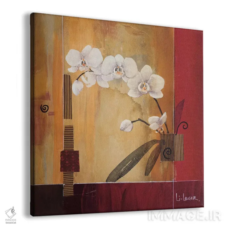 تابلو خطوط ارکیده شماره ۲ اثر دان لی-لگر - نمای پرسپکتیو محصول