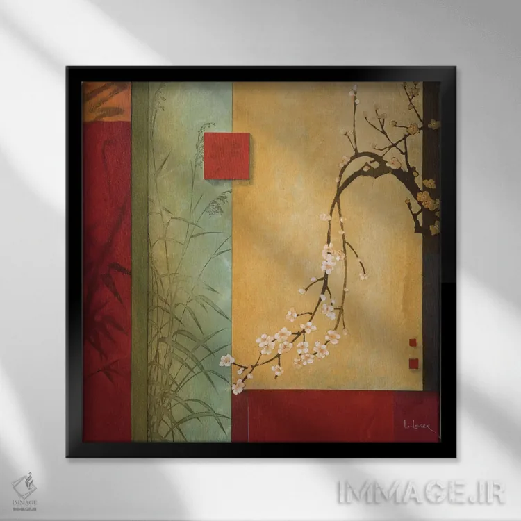 تابلو همسرایی بهاری اثر دان لی-لگر - نمای قابدار مشکی