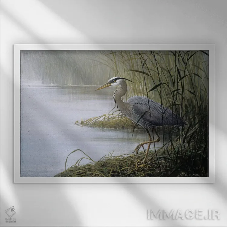 تابلو تماشا و انتظار اثر دان لی-لگر - نمای قابدار سفید