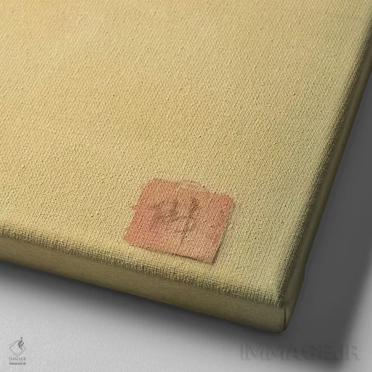 تابلو ظرافت (نسخه اول) اثر دان لی-لگر - نمای نزدیک بافت بوم