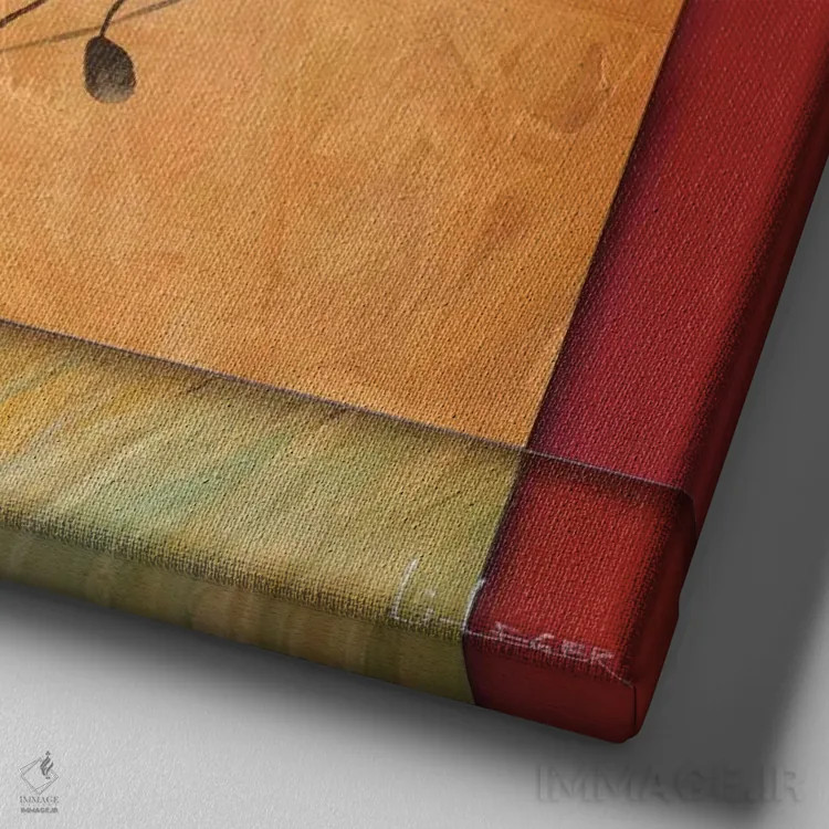 تابلو درون نور اثر دان لی-لگر - نمای نزدیک بافت بوم