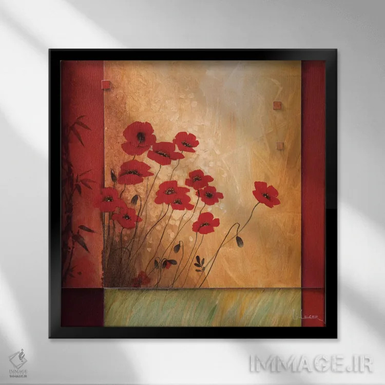 تابلو درون نور اثر دان لی-لگر - نمای قابدار مشکی