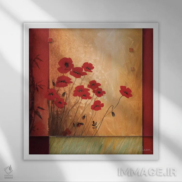 تابلو درون نور اثر دان لی-لگر - نمای قابدار سفید