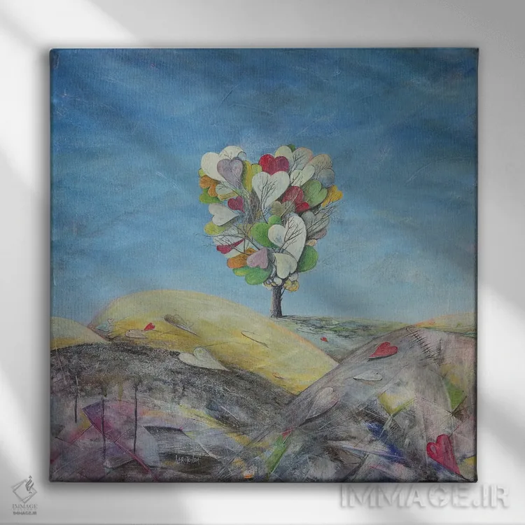 تابلو زوال قلب اثر دوناتو لاراتوندا - نمای روبهرو روی دیوار