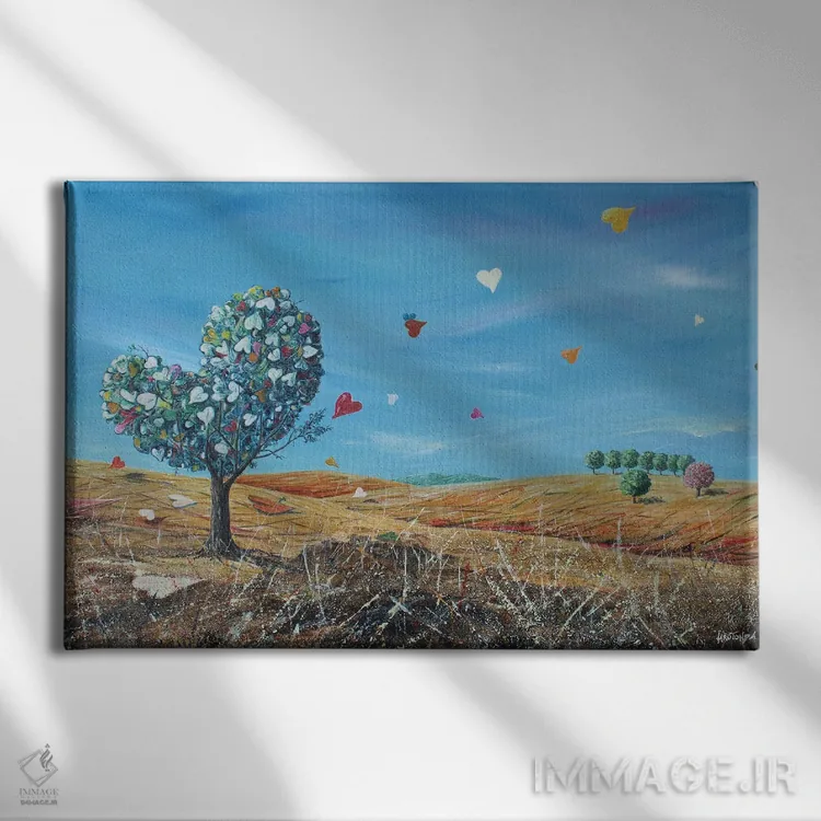 تابلو رنگهای فصل جدید اثر دوناتو لاراتوندا - نمای روبهرو روی دیوار