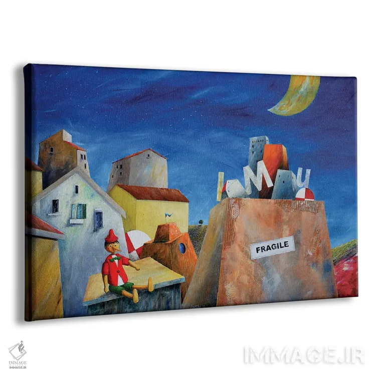 تابلو افسانهٔ مدرن اثر دوناتو لاراتوندا - نمای پرسپکتیو محصول