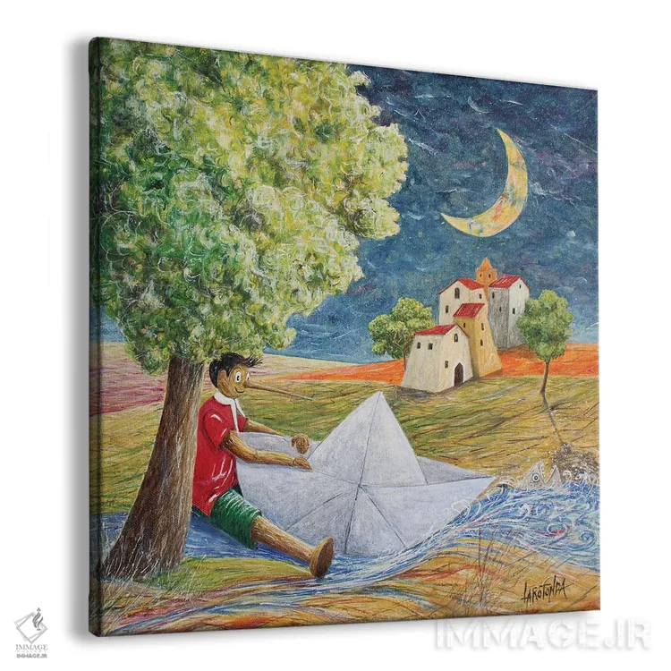 تابلو افسانه ادامه دارد اثر دوناتو لاراتوندا - نمای پرسپکتیو محصول