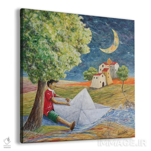 تابلو افسانه ادامه دارد اثر دوناتو لاراتوندا - نمای پرسپکتیو محصول