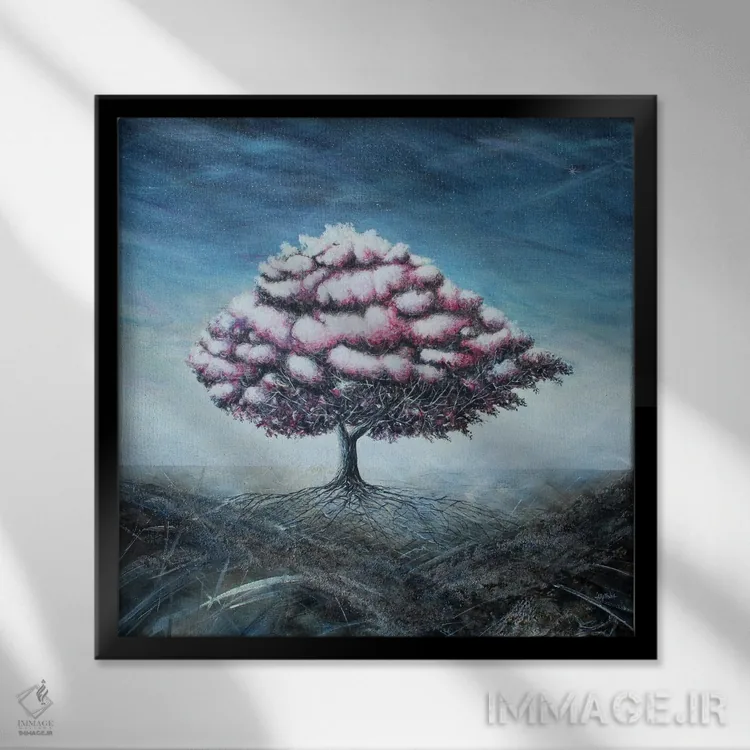 تابلو از میان خارها... اثر دوناتو لاراتوندا - نمای قابدار مشکی