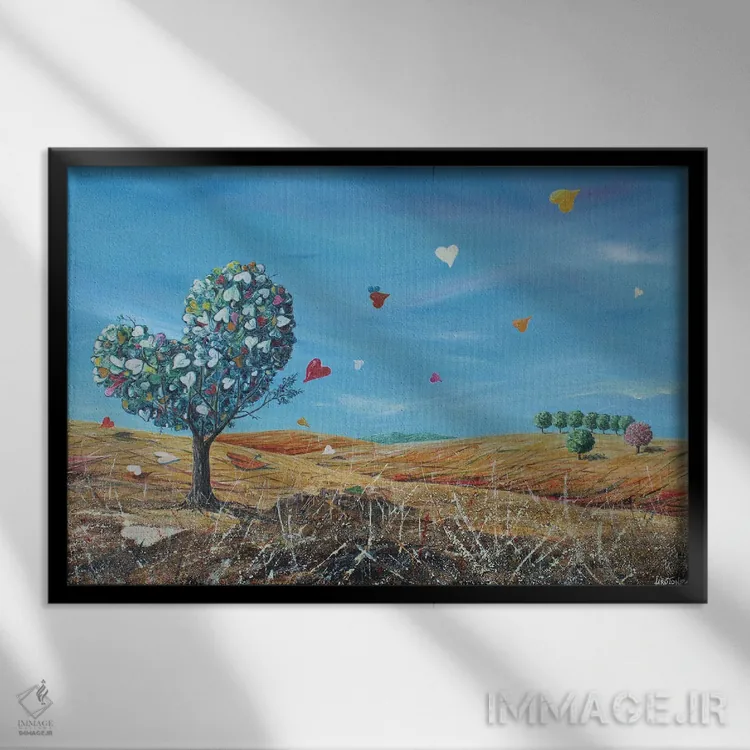 تابلو رنگهای فصل جدید اثر دوناتو لاراتوندا - نمای قابدار مشکی