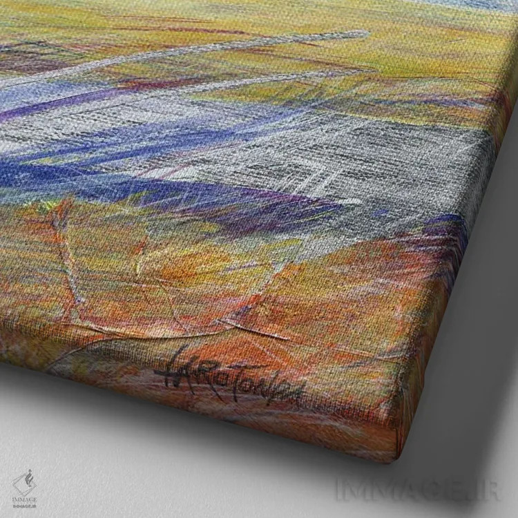 تابلو حریم خصوصی اثر دوناتو لاراتوندا - نمای نزدیک بافت بوم