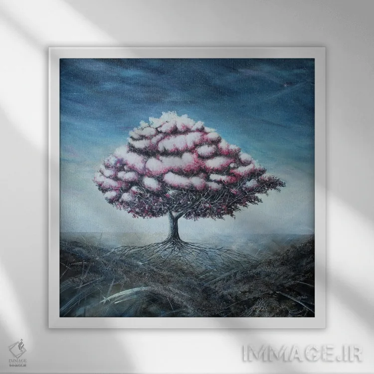 تابلو از میان خارها... اثر دوناتو لاراتوندا - نمای قابدار سفید