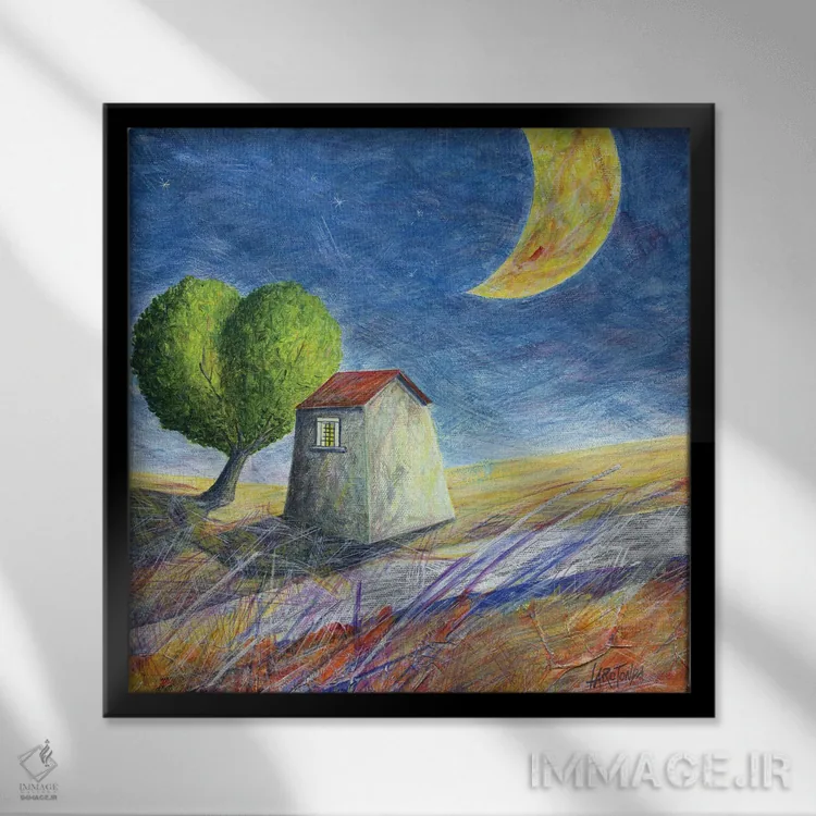 تابلو حریم خصوصی اثر دوناتو لاراتوندا - نمای قابدار مشکی