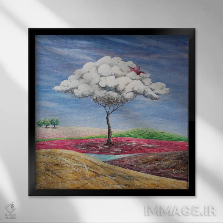 تابلو ناتوانی دنیوی اثر دوناتو لاراتوندا - نمای قابدار مشکی