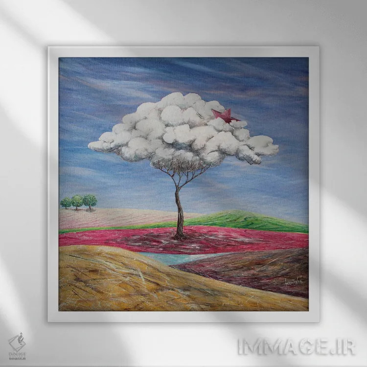 تابلو ناتوانی دنیوی اثر دوناتو لاراتوندا - نمای قابدار سفید