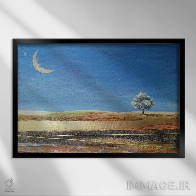 تابلو مزرعهٔ ستارگان اثر دوناتو لاراتوندا - نمای قابدار مشکی