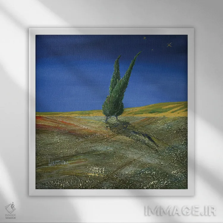 تابلو ستارهٔ درخشان اثر دوناتو لاراتوندا - نمای قابدار سفید