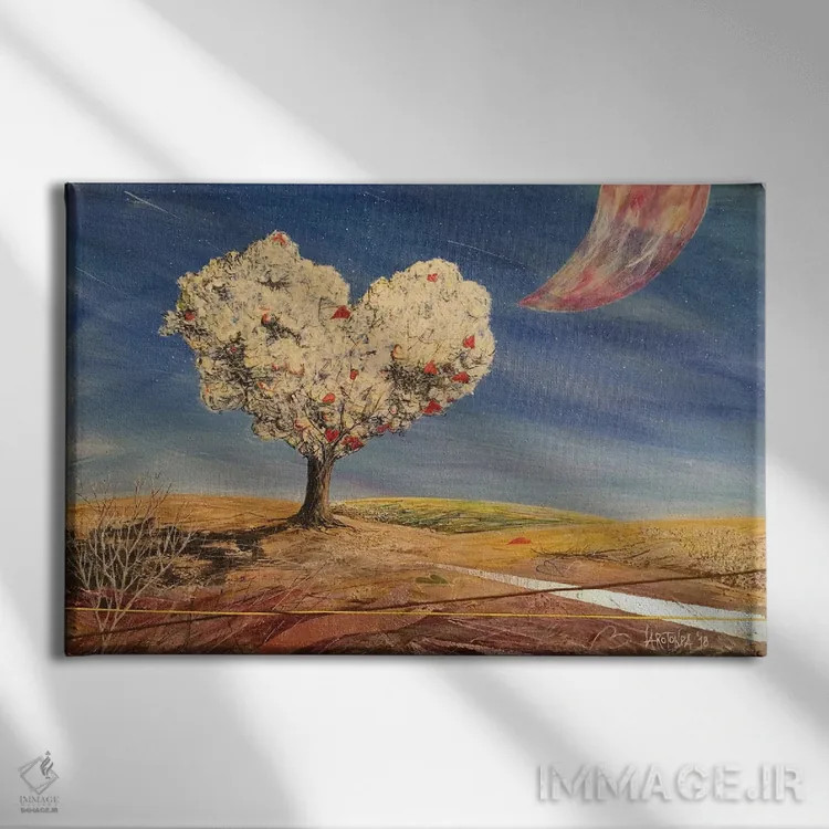 تابلو رقص ریتمیک و ملایم هوا اثر دوناتو لاراتوندا - نمای روبهرو روی دیوار