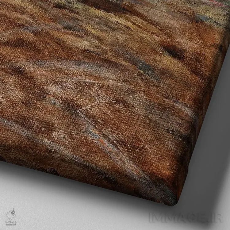 تابلو محافظت اثر دوناتو لاراتوندا - نمای نزدیک بافت بوم