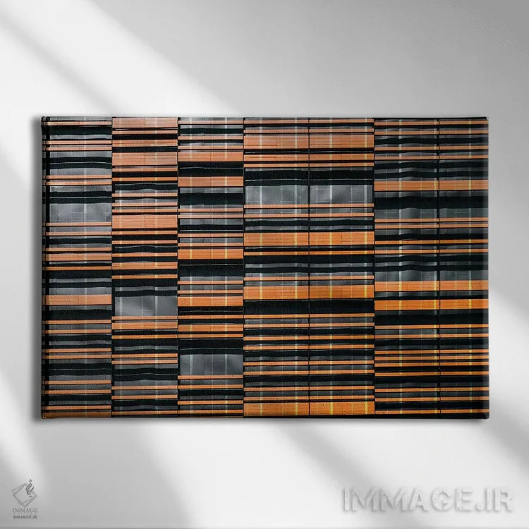 تابلو الگوی پنجرهها شماره ۸ اثر دانیلو د آلکساندریا - نمای روبهرو روی دیوار