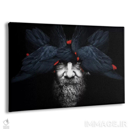 تابلو انسان-پرنده اثر دانیلو د آلکساندریا - نمای پرسپکتیو محصول