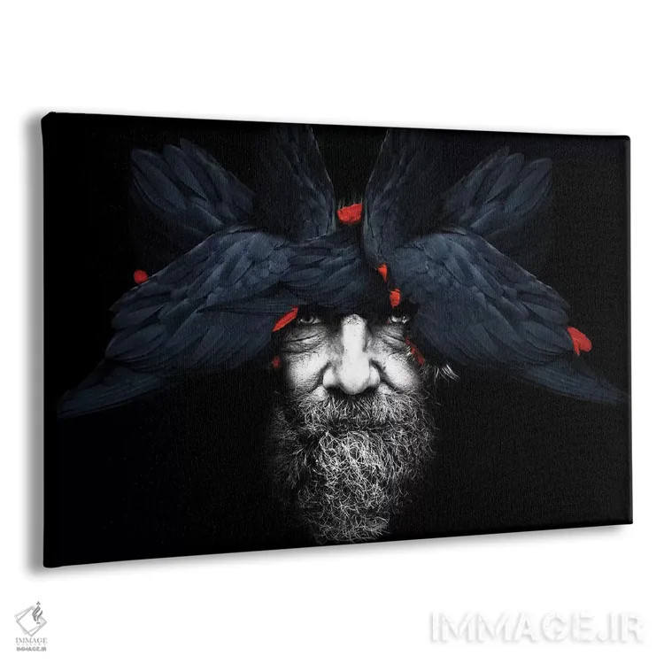 تابلو انسان-پرنده اثر دانیلو د آلکساندریا - نمای پرسپکتیو محصول