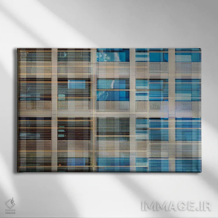 تابلو الگوی پنجرهها شماره ۲۰ اثر دانیلو د آلکساندریا - نمای روبهرو روی دیوار