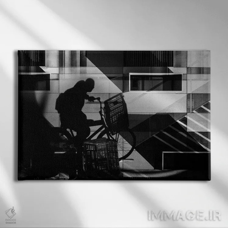 تابلو هنر خیابانی شماره ۵ اثر دانیلو د آلکساندریا - نمای روبهرو روی دیوار