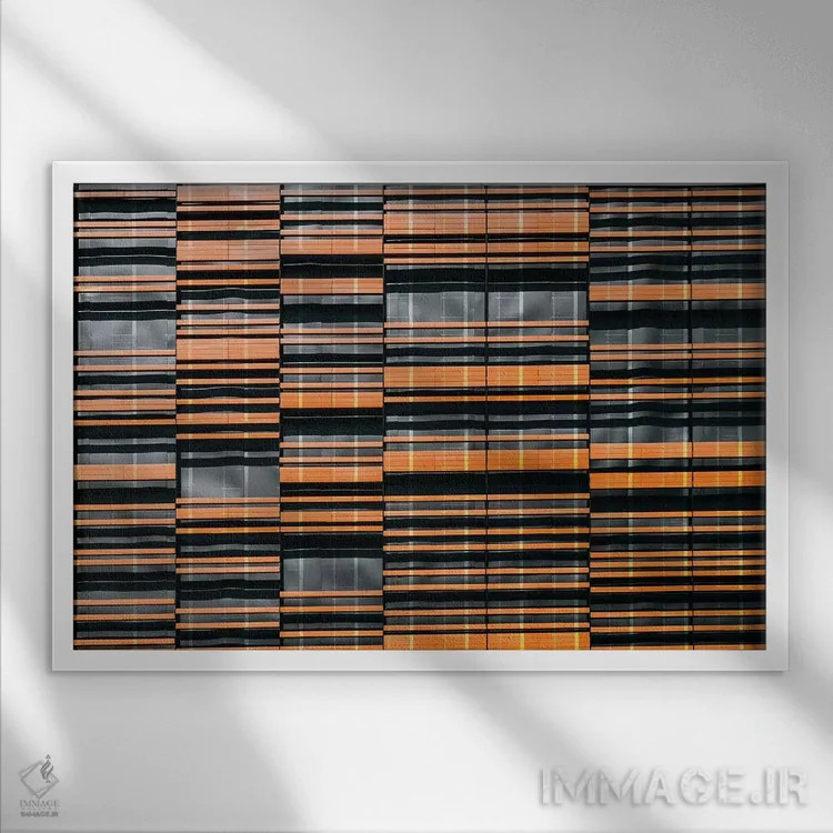 تابلو الگوی پنجرهها شماره ۸ اثر دانیلو د آلکساندریا - نمای قابدار سفید