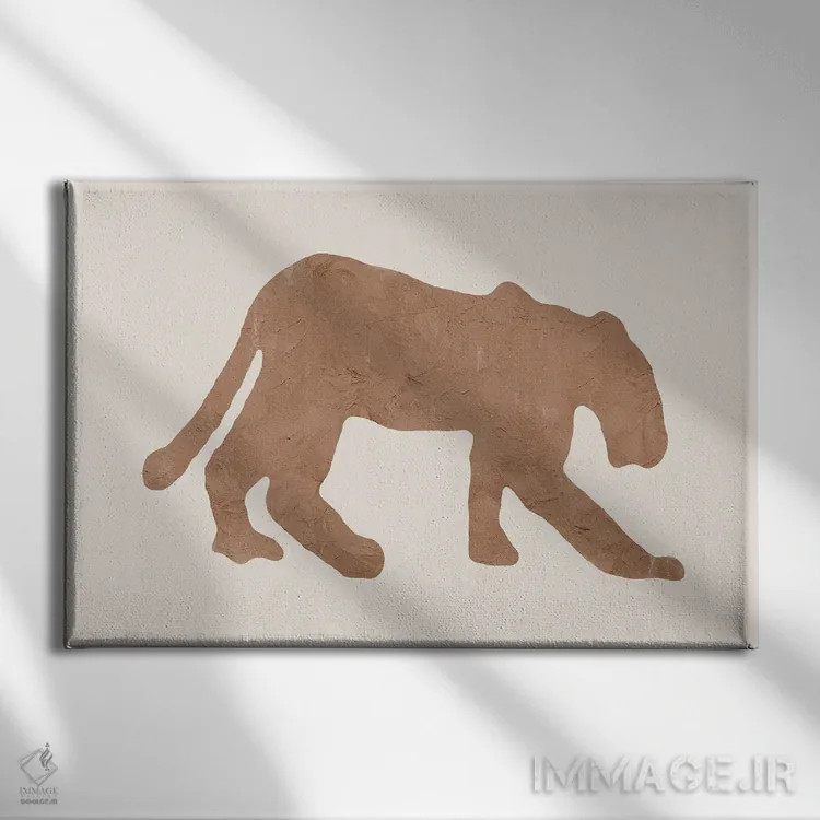 تابلو شیر ماده دو اثر دانیلو د آلکساندریا - نمای روبهرو روی دیوار