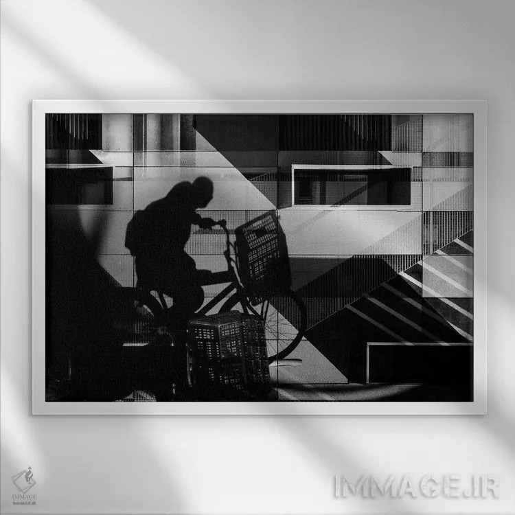 تابلو هنر خیابانی شماره ۵ اثر دانیلو د آلکساندریا - نمای قابدار سفید