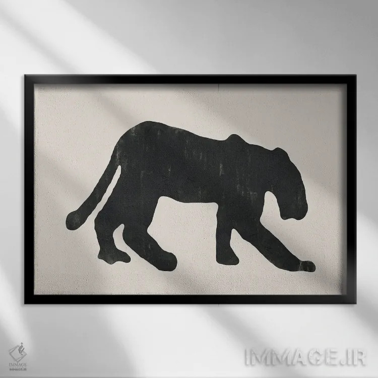 تابلو شیر ماده یک اثر دانیلو د آلکساندریا - نمای قابدار مشکی