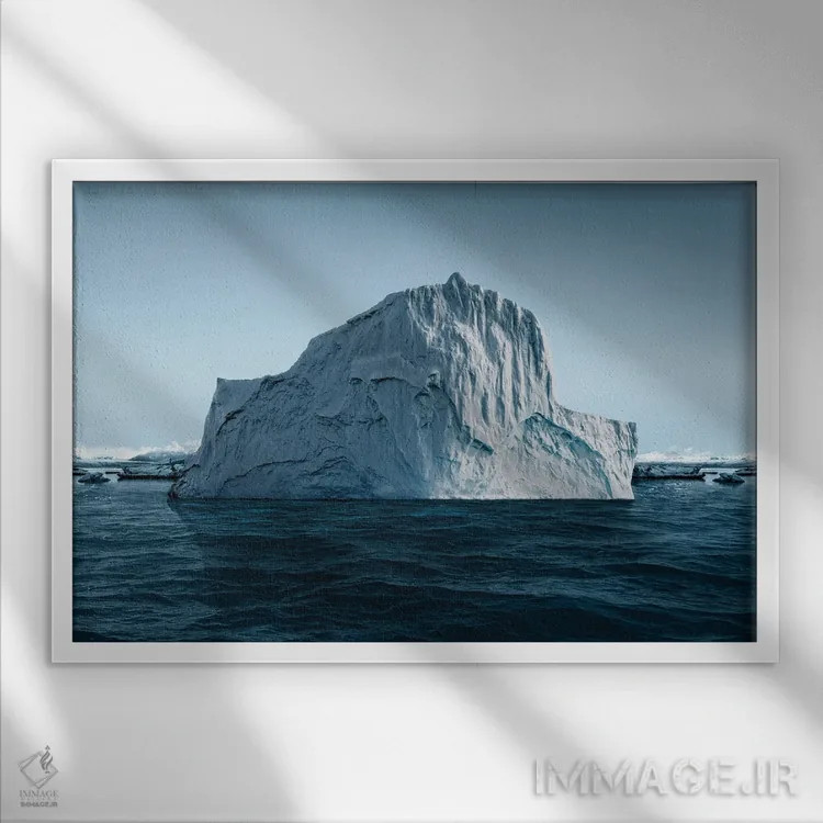 تابلو کوه یخ | عکس II اثر دانیلو د آلکساندریا - نمای قابدار سفید