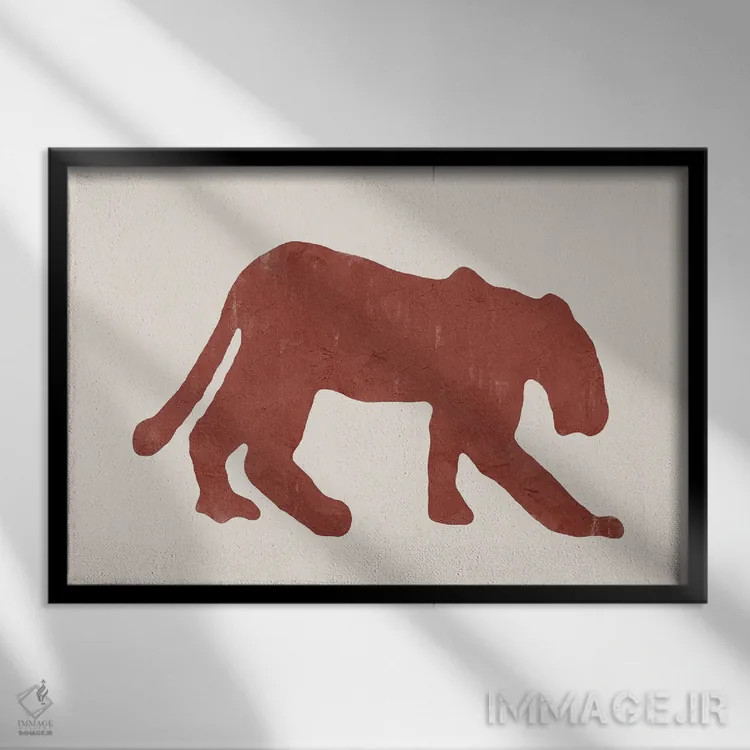 تابلو شیر ماده سه اثر دانیلو د آلکساندریا - نمای قابدار مشکی