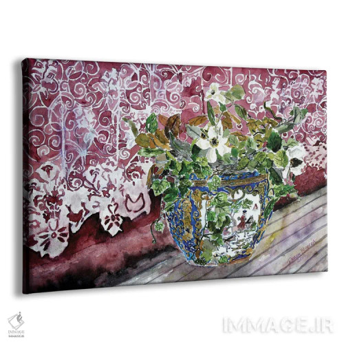 تابلو طبیعت بیجان گلها و تور اثر درک مککری - نمای پرسپکتیو محصول