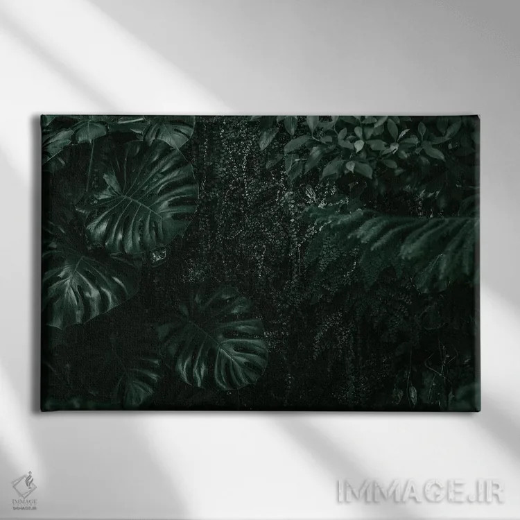 تابلو برگ سبز چهار اثر دانیلو د آلکساندریا - نمای روبهرو روی دیوار