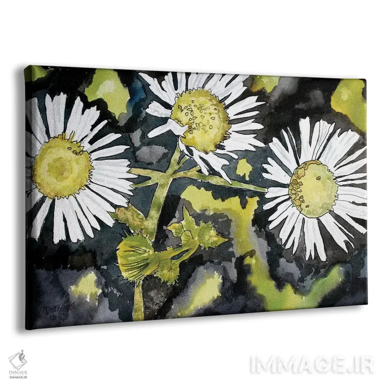 تابلو گلهای هیث آستر اثر درک مککری - نمای پرسپکتیو محصول