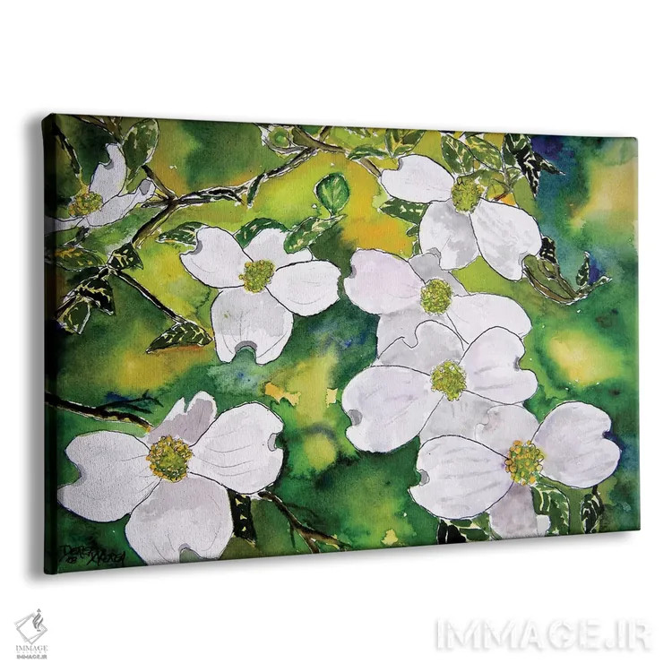تابلو گلهای درخت داگوود اثر درک مککری - نمای پرسپکتیو محصول