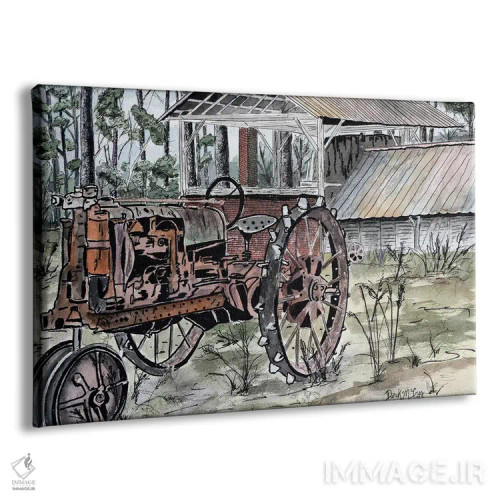 تابلو تراکتور مزرعه اثر درک مککری - نمای پرسپکتیو محصول