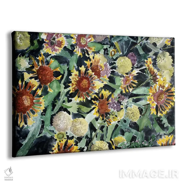 تابلو گلهای پتوی سرخپوستی (نوعی گل وحشی) اثر درک مککری - نمای پرسپکتیو محصول