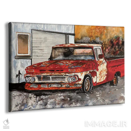 تابلو وانت شورلت قدیمی اثر درک مککری - نمای پرسپکتیو محصول