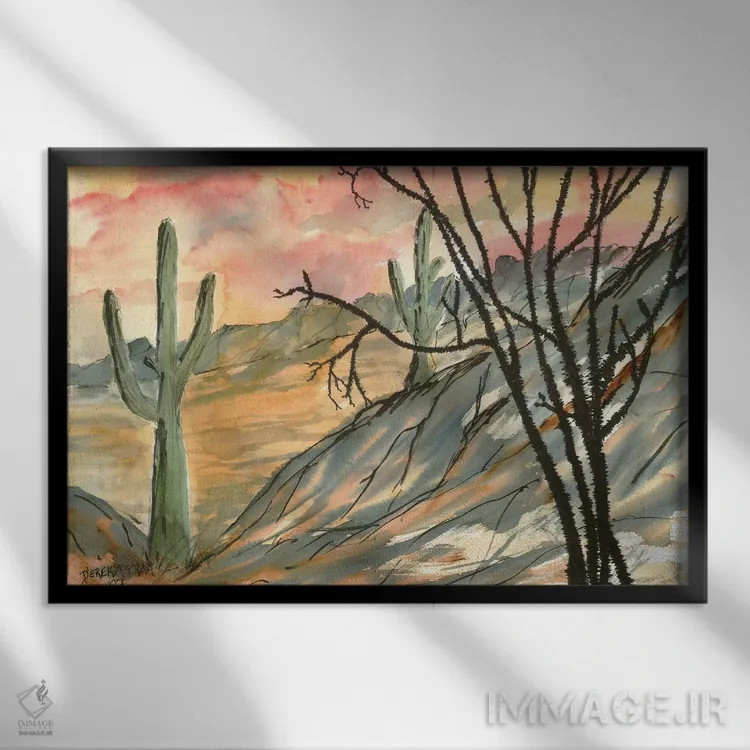 تابلو عصر آریزونا، جنوبغربی اثر درک مککری - نمای قابدار مشکی