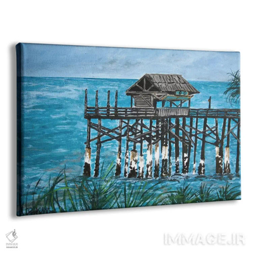 تابلو چشمانداز اسکلهٔ دریایی اثر درک مککری - نمای پرسپکتیو محصول