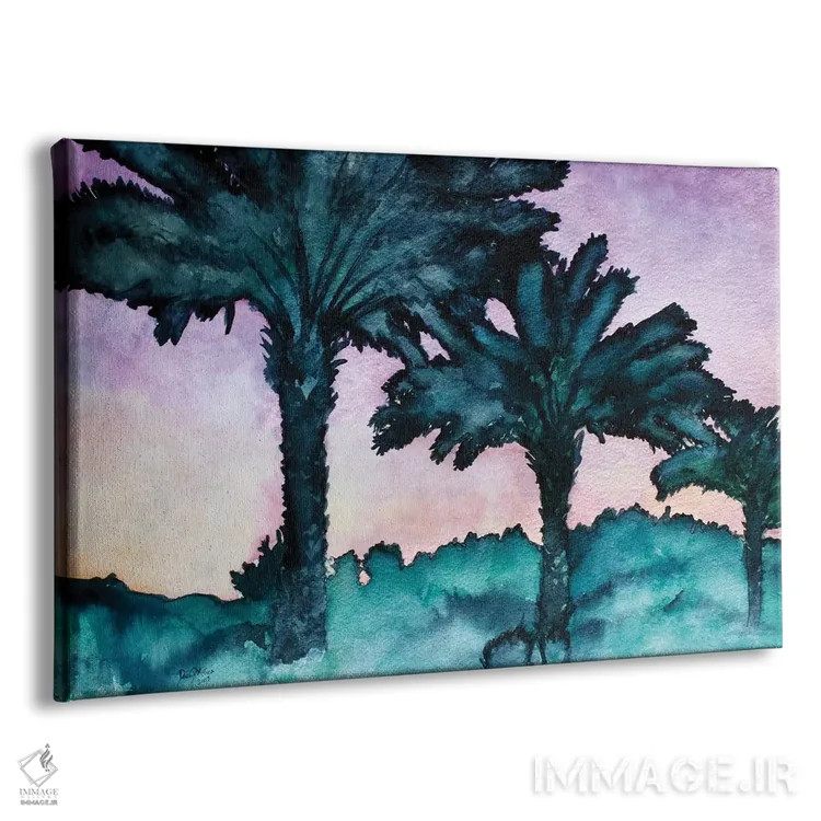 تابلو دو نخل دوقلو اثر درک مککری - نمای پرسپکتیو محصول
