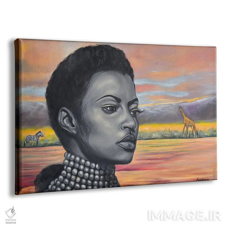 تابلو ذات سیاه II اثر دامولا آیگبایو - نمای پرسپکتیو محصول