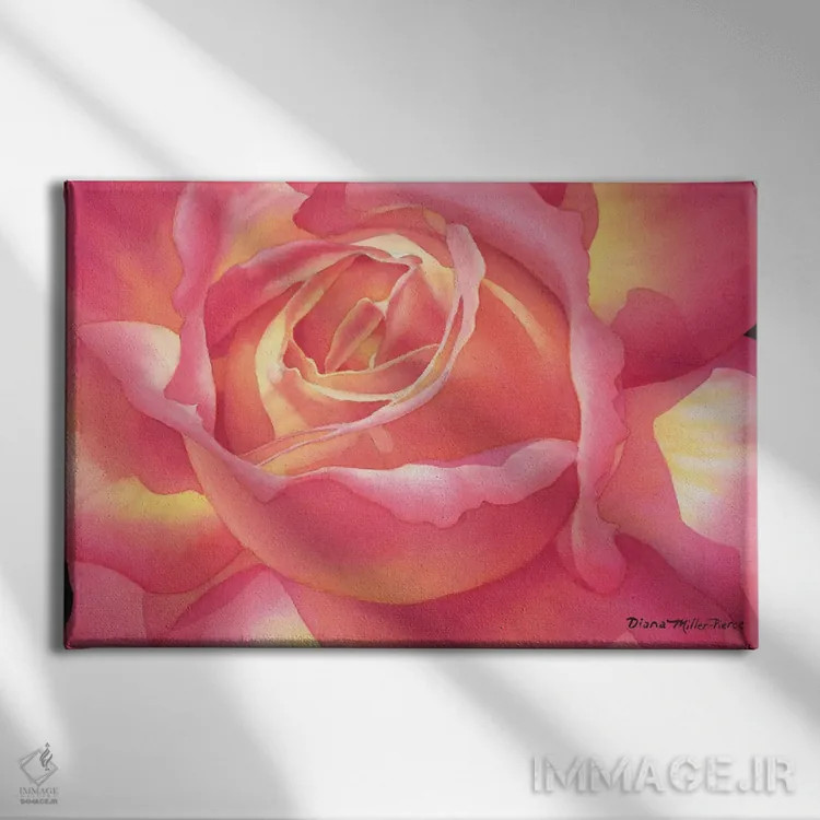 تابلو همهچیز درخشان اثر دیانا میلر-پیرس - نمای روبهرو روی دیوار